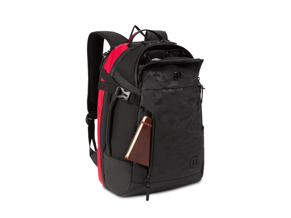 Рюкзак SWISSGEAR с отделением для ноутбука 15, черный, полиэстер, 47 х 29 х 18 см, 24 л