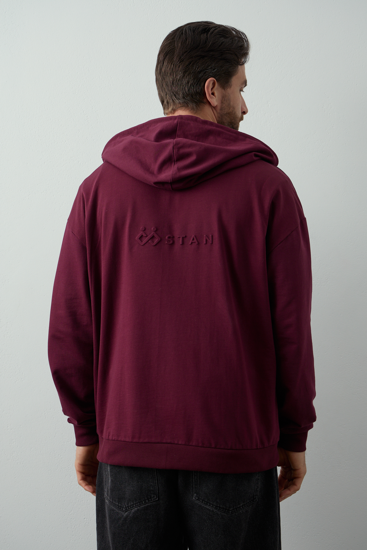 Толстовка STAN Oversize Zip с капюшоном футер без начёса 240, 99