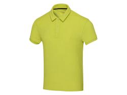 Рубашка поло унисекс Akoya из переработанного махрового материала - Лайм