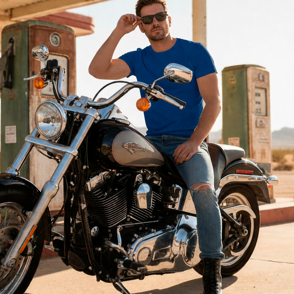 Спортивная футболка CAMIMERA мужская, КОРОЛЕВСКИЙ СИНИЙ S