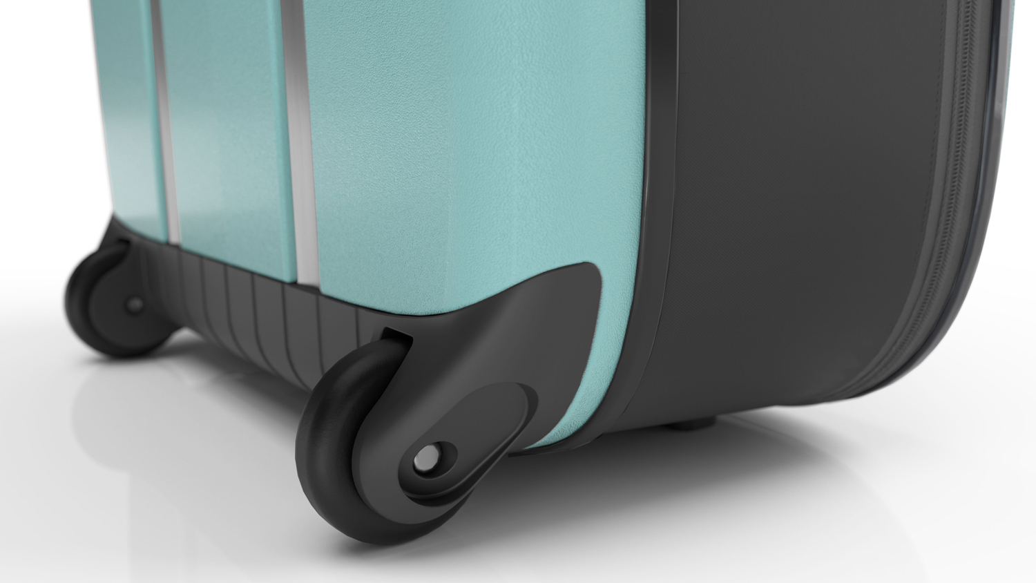 Чемодан складной Rollink Vega II 55x40x20 см, 2 колеса, бирюзовый