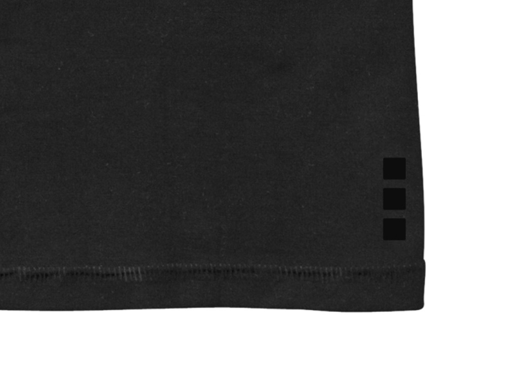 Ponoka мужская футболка из органического хлопка, длинный рукав, черный