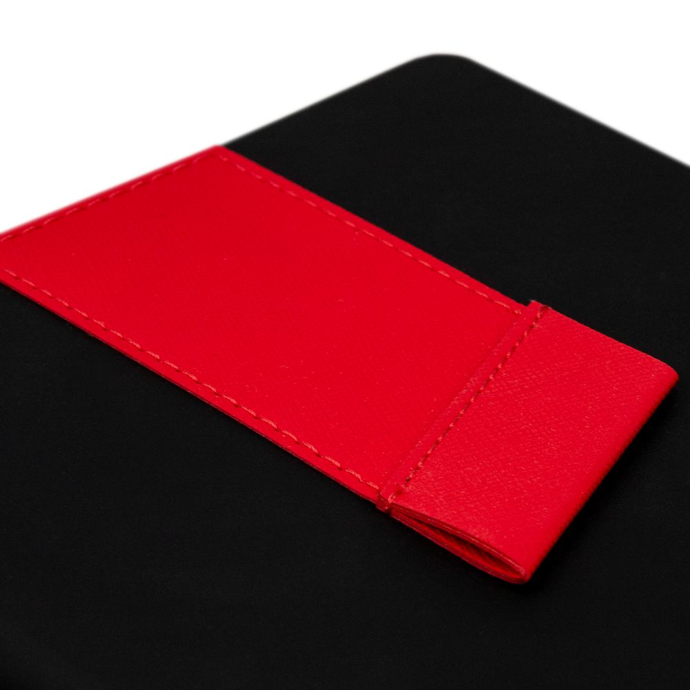 Ежедневник Bookmark, недатированный, черный с красным Ежедневник Bookmark, недатированный, черный с красным