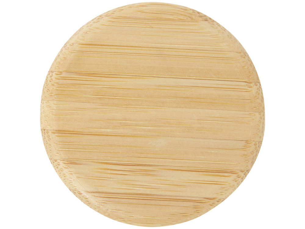 Стеклянная бутылка для воды Porto объемом 500 мл с силиконовой ручкой и бамбуковой крышкой - Brick