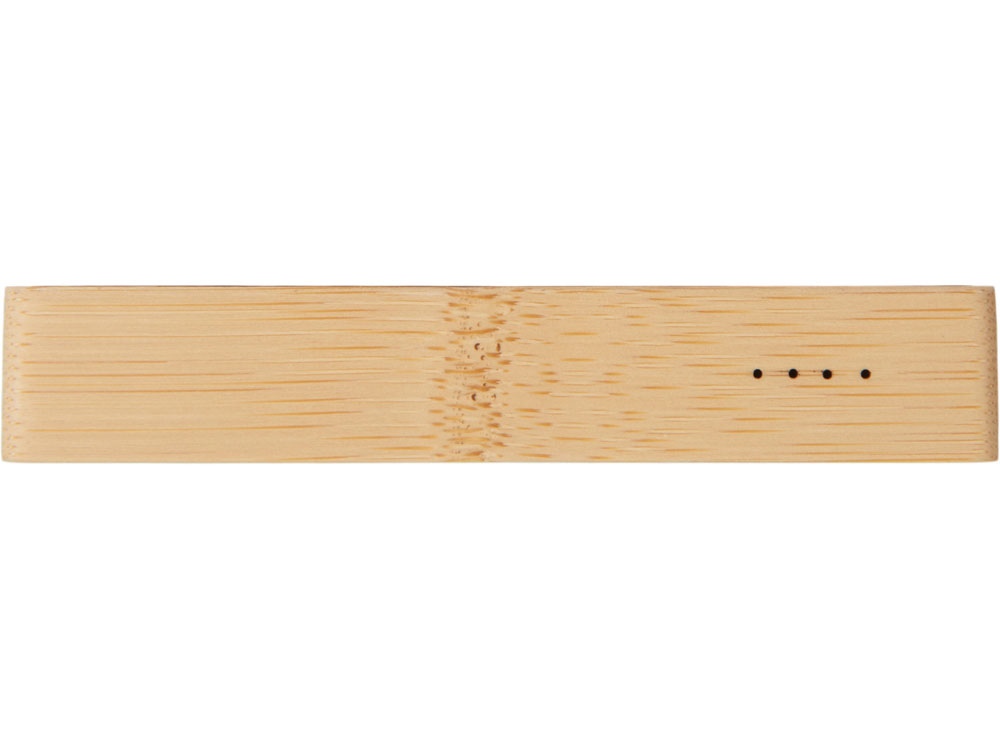 Внешний аккумулятор с подсветкой лого Reedia S2, 5000 mAh, бамбук, черный