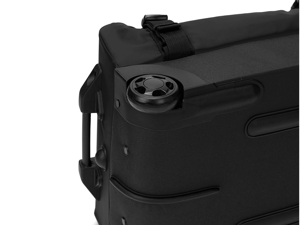 Сумка на колесах TORBER Mobi, черный, полиэстер 900D с PU покрытием, 47 х 34 х 21,5 см, 32 л