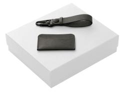Подарочный набор Long River: картхолдер, ремешок для ключей (без лого Long River), белая коробка