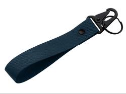Ремувка Force с усиленным карабином, 2,5 см, темно-синий/черный