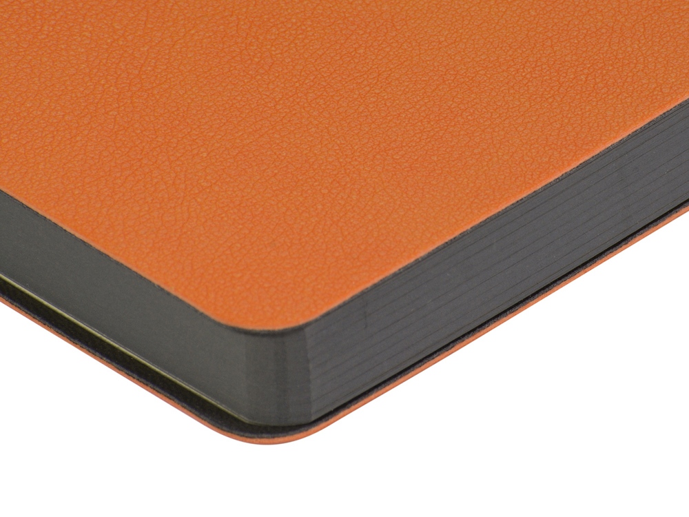 Ежедневник А5 датированный Boston 2026, оранжевый с серым обрезом