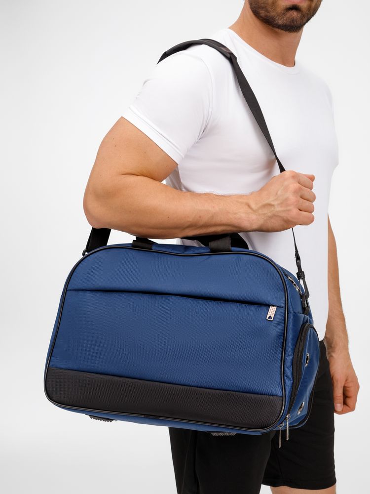 Спортивная сумка Atlantes, синяя с черным