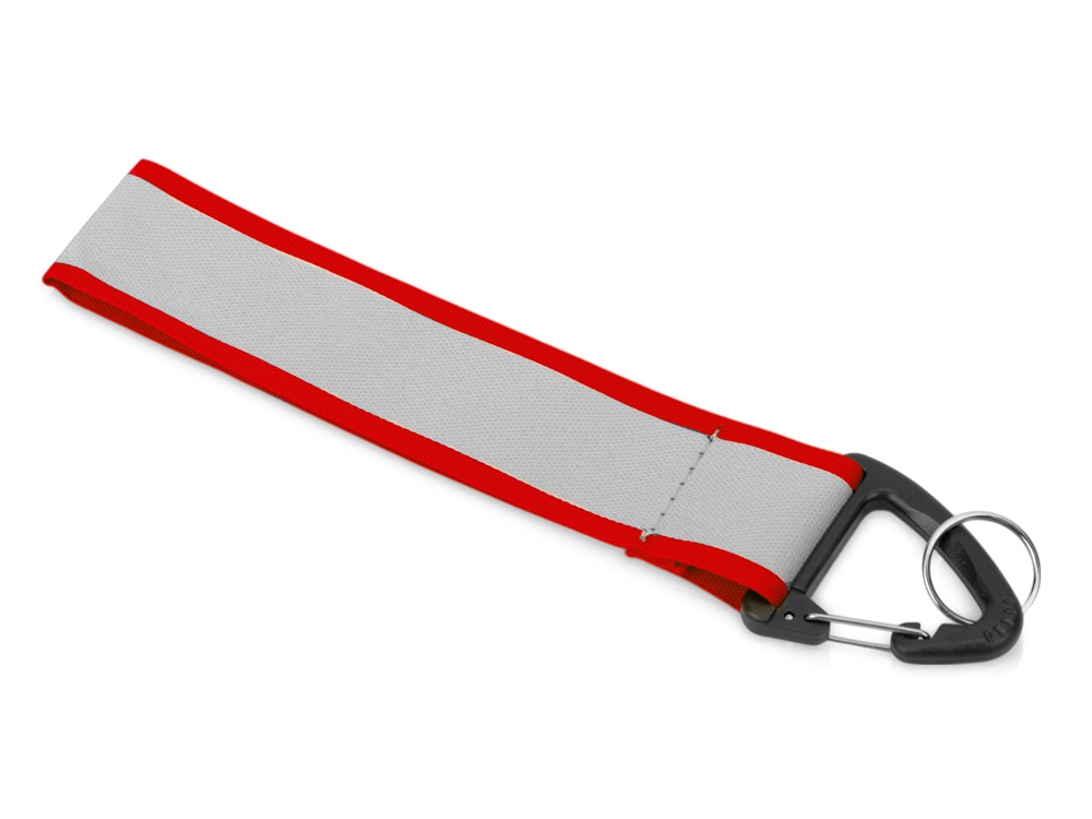 Светоотражающий брелок Reflector, серебристый/красный