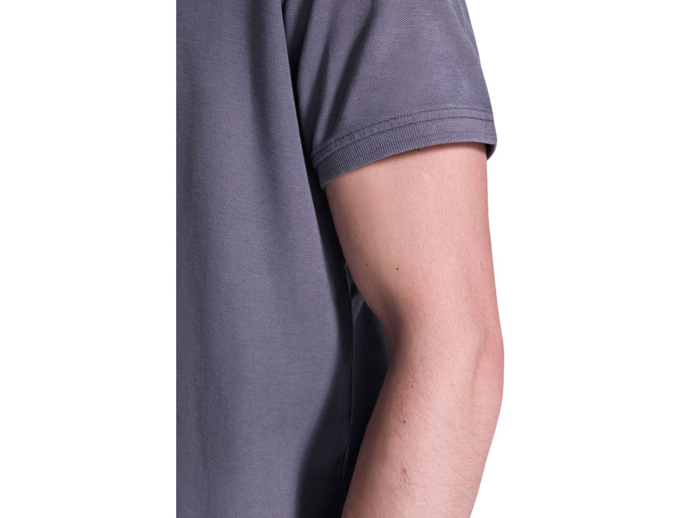 Рубашка поло Cobain унисекс, серо-голубой выстиранный