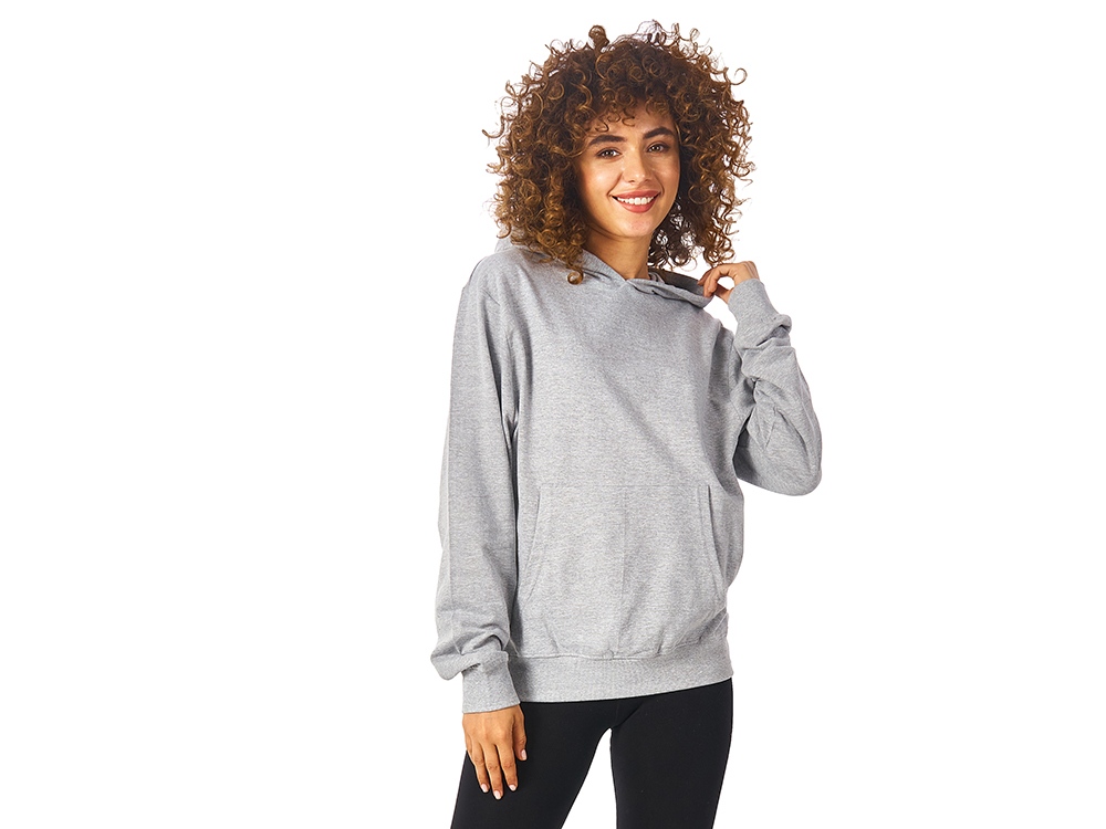 Худи Warsaw, футтер 230гр 2XL, серый меланж