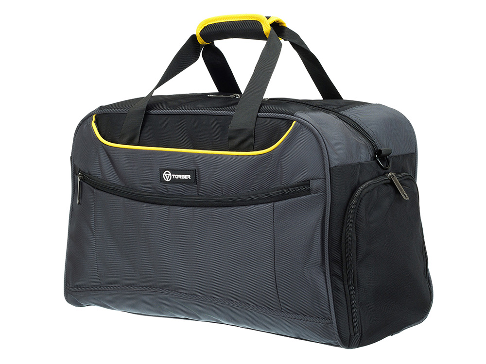 Сумка спортивная TORBER, серый, полиэстер, 48 х 24 х 30 см Сумка спортивная TORBER, серый, полиэстер, 48 х 24 х 30 см