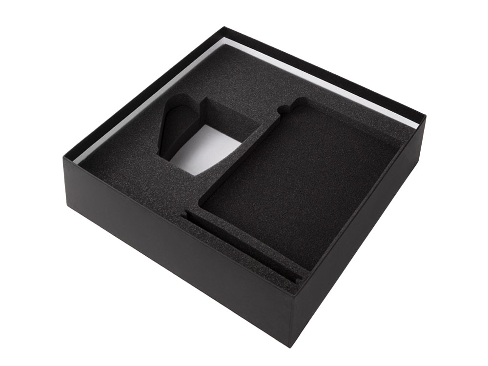 Подарочный набор с блокнотом С3, металлической ручкой и кружкой, синий