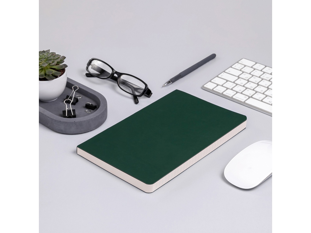 Ежедневник А5 недатированный Megapolis Flex, темно-зеленый