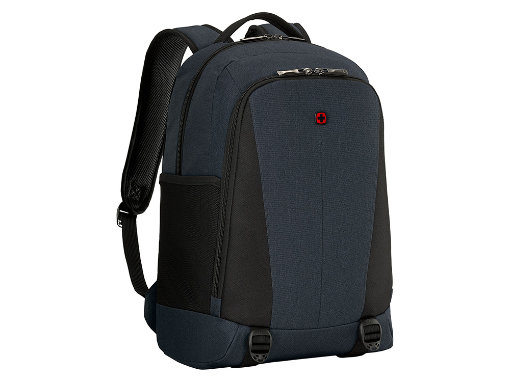 Рюкзак WENGER Oryson 16, серый/чёрный, переработанный ПЭТ/Полиэстер, 32х45х19 см, 25 л.