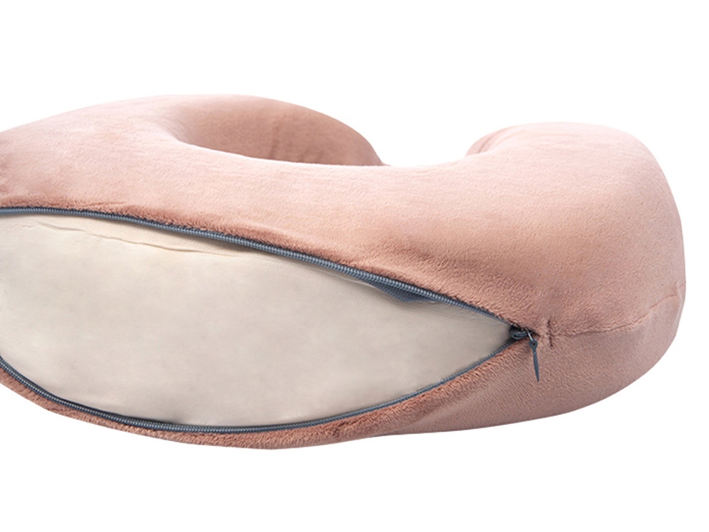 Подушка для путешествий с эффектом памяти Мемо Drowsy Dusty Rose