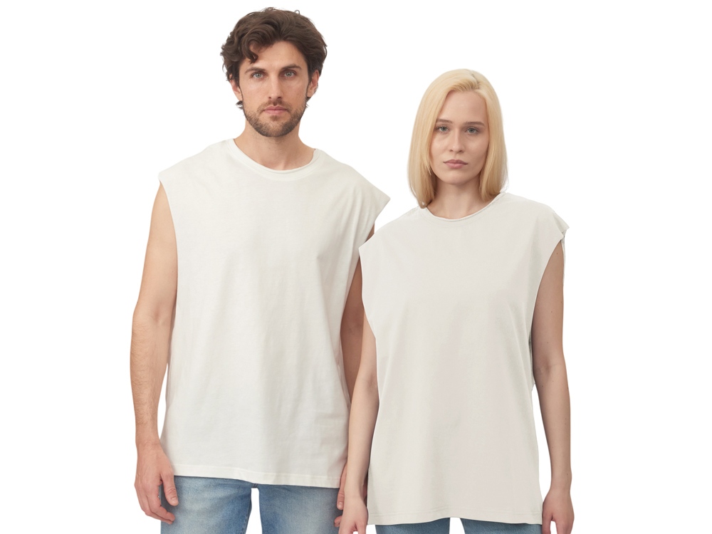 Майка оверсайз Berlin, унисекс, молочный