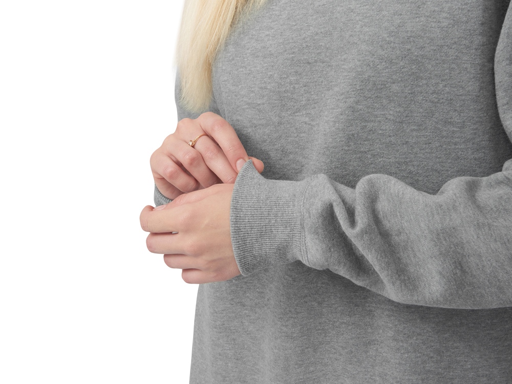 Свитшот Lisbon унисекс, серый меланж