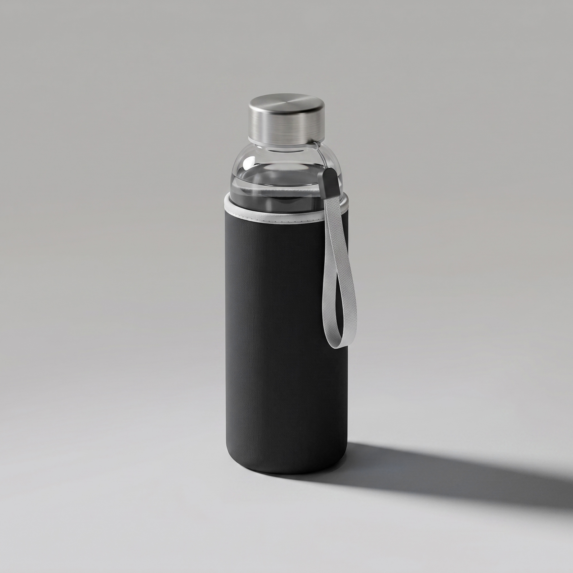 Спортивная бутылка Bodhi из стекла объемом 500 мл, черный Спортивная бутылка Bodhi из стекла объемом 500 мл, черный