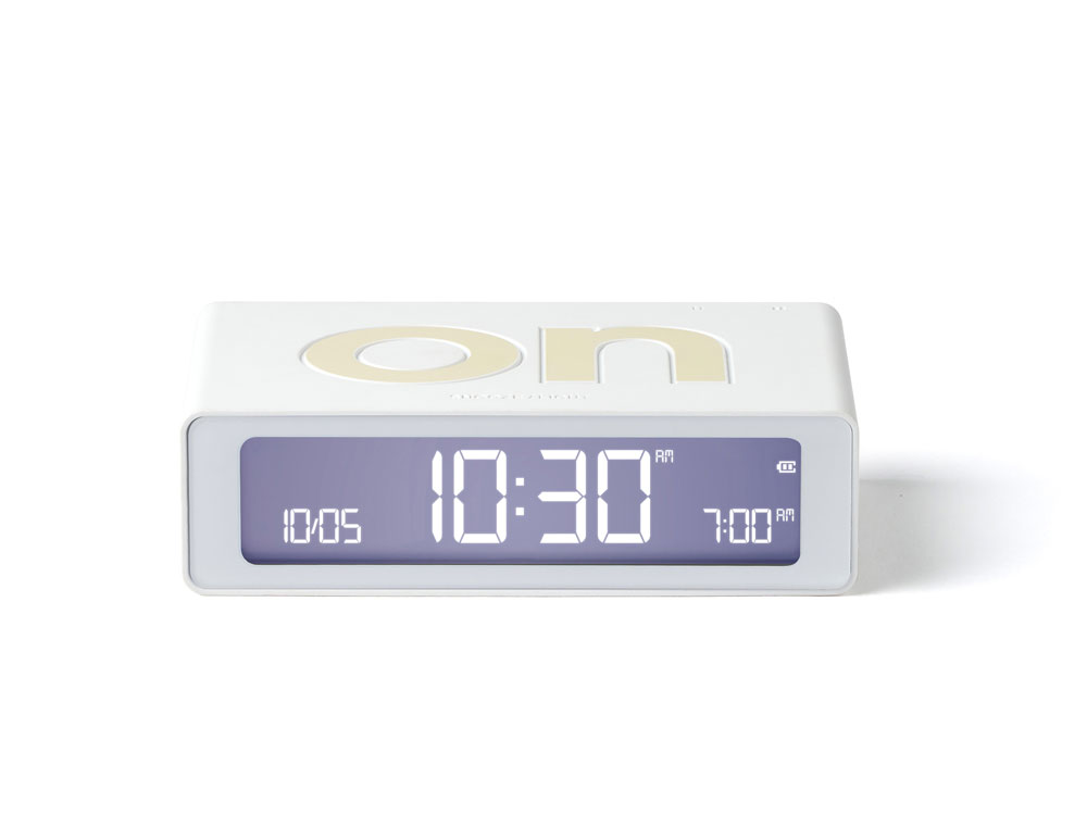 Часы настольные Flip Mini, белый