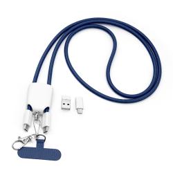 Кабель - ланьярд МультиЛинк 66 Вт, синий