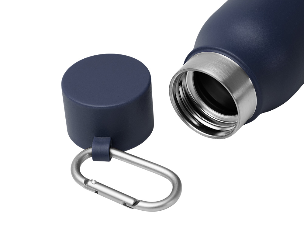 Термобутылка CUBEL/КЬЮБЕЛ с двойными стенками, синий нейви