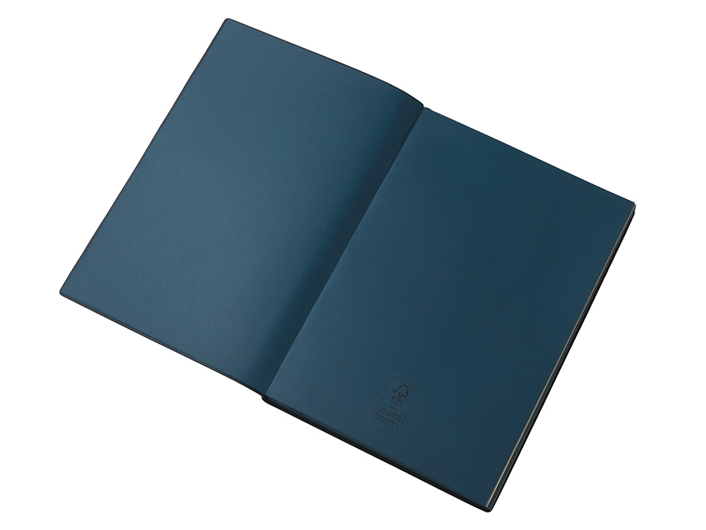 Блокнот C1 софт-тач, гибкая обложка, 128 листов, темно-синий