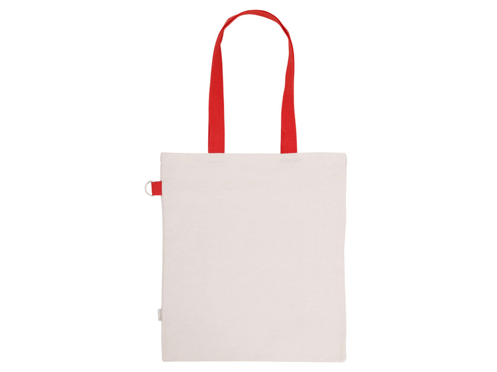 Сумка для покупокTopiс из переработанных материалов с наружным цветным карманом, красный Сумка для покупокTopiс из переработанных материалов с наружным цветным карманом, красный