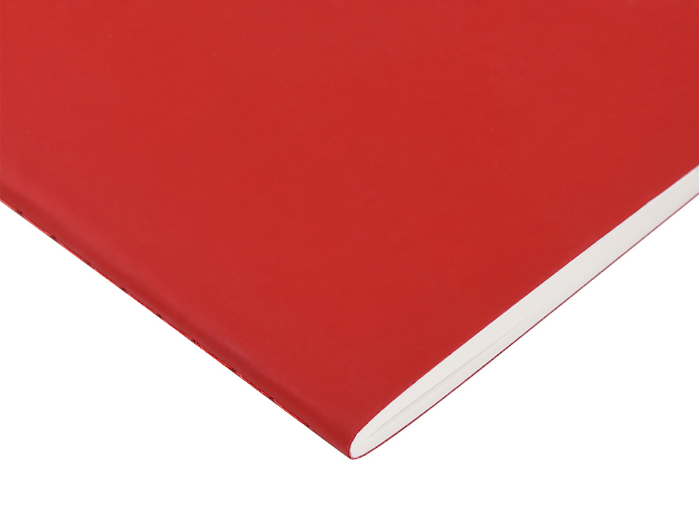 Тетрадь с каменной бумагой А5 Carrara 40 л., линейка, бордовый