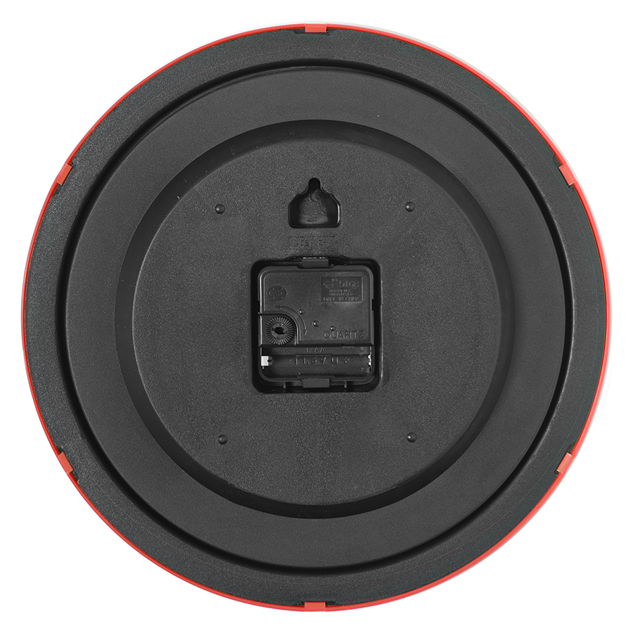 Часы настенные "ПРОМО" разборные ; красный, D28,5 см; пластик