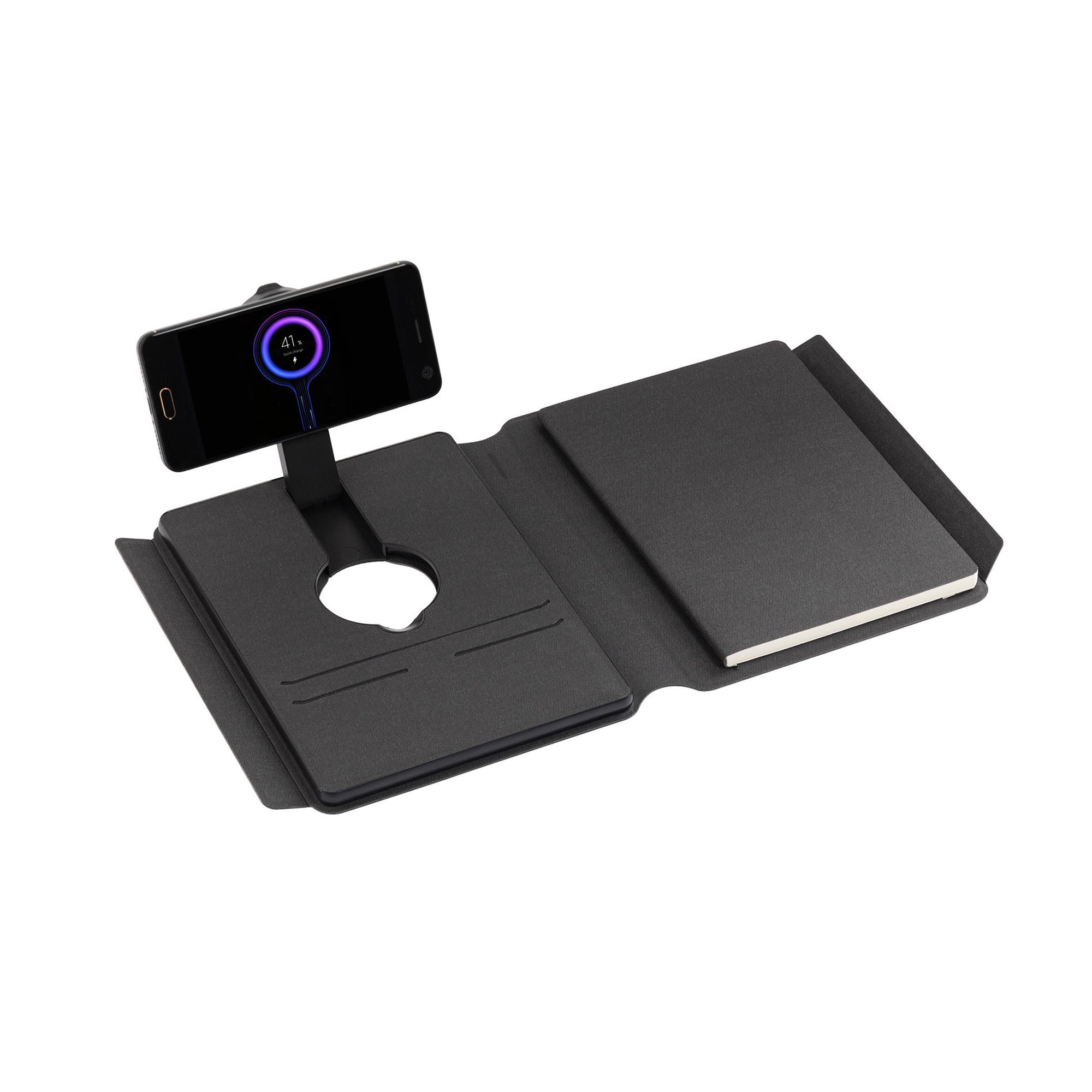 Папка А5 с беспроводным (10W) зарядным устройством 5000 mAh, с MagSafe и блокнотом