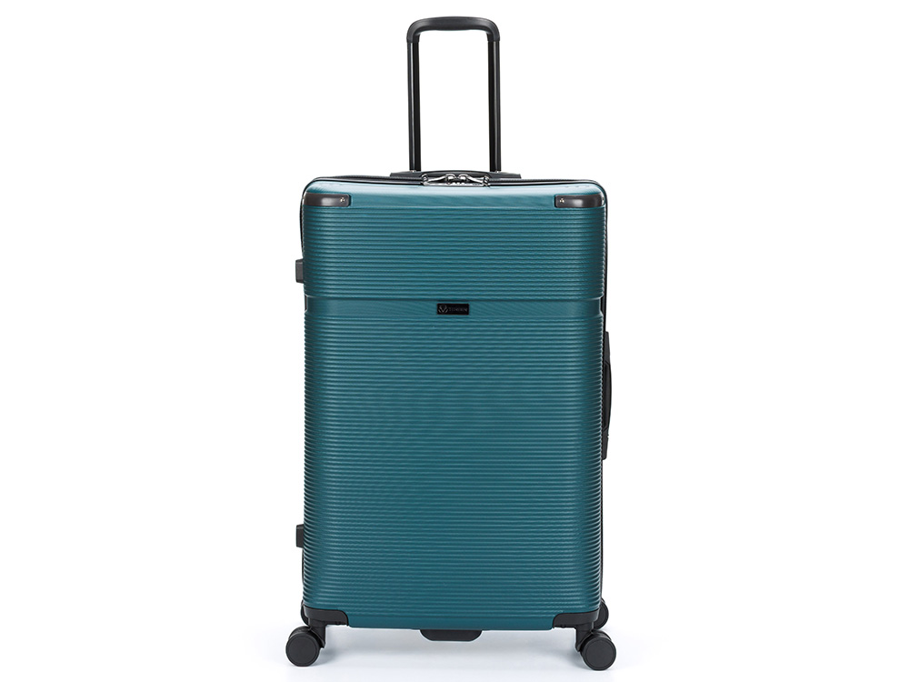 Чемодан TORBER Onego, зелёный, ABS-пластик, 79,5 х 51 х 29 см, 103 л