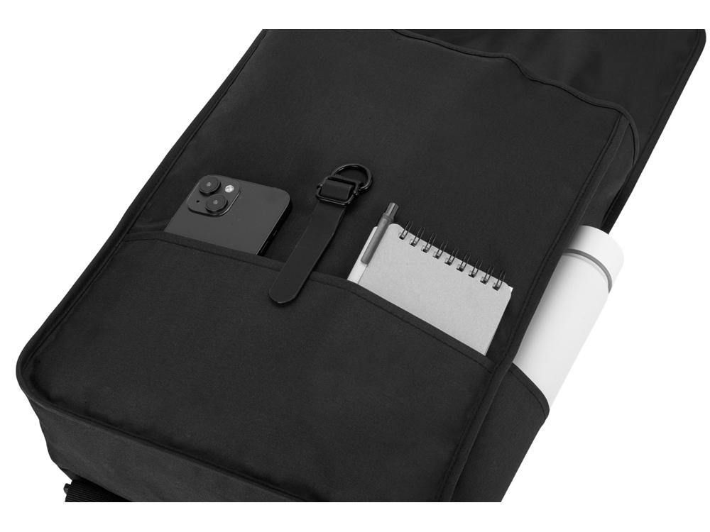 Рюкзак Rony из переработанного пластика, черный Рюкзак Rony из переработанного пластика, черный