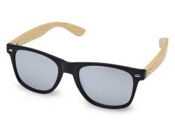 Солнцезащитные очки Hue с бамбуковыми дужками - Серебристый