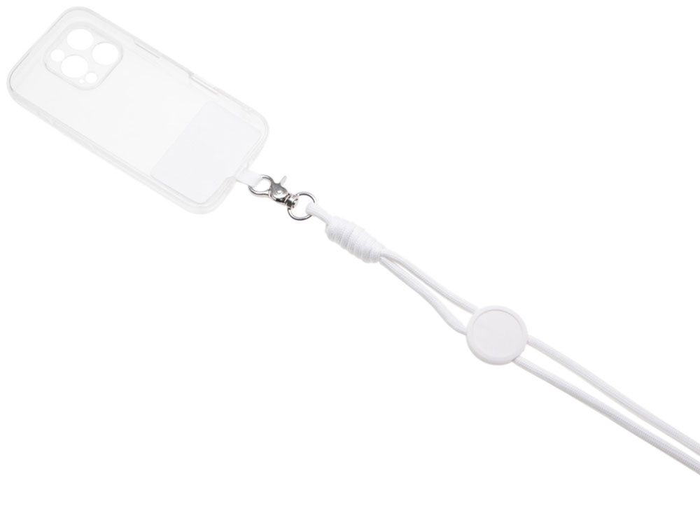 Ремешок на шею для телефона Нэко, белый Ремешок на шею для телефона Нэко, белый