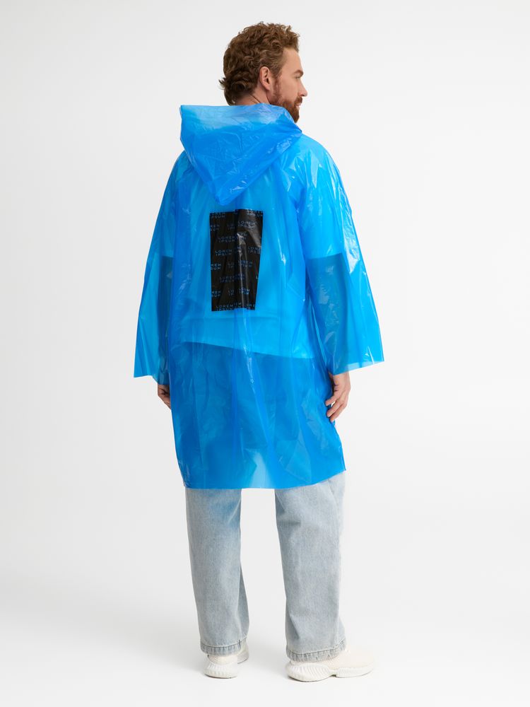 Дождевик-плащ CloudTime с печатью в один цвет на заказ