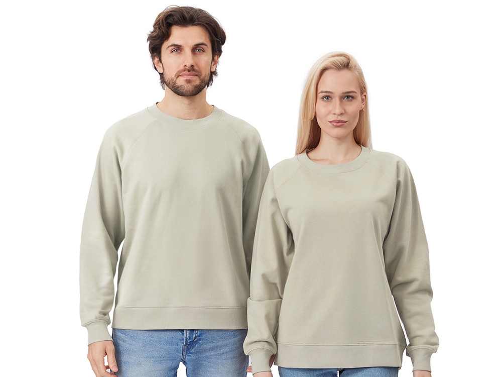 Свитшот оверсайз с рукавом реглан Belgrade, унисекс, оливковый