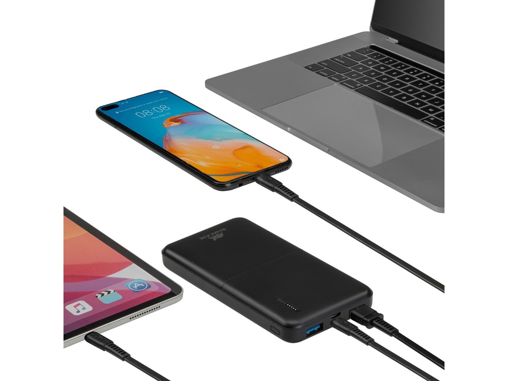 RIVACASE VA2532 (10000 мАч) QC/PD 20W внешний аккумулятор с дисплеем, черный 12/48 RIVACASE VA2532 (10000 мАч) QC/PD 20W внешний аккумулятор с дисплеем, черный 12/48