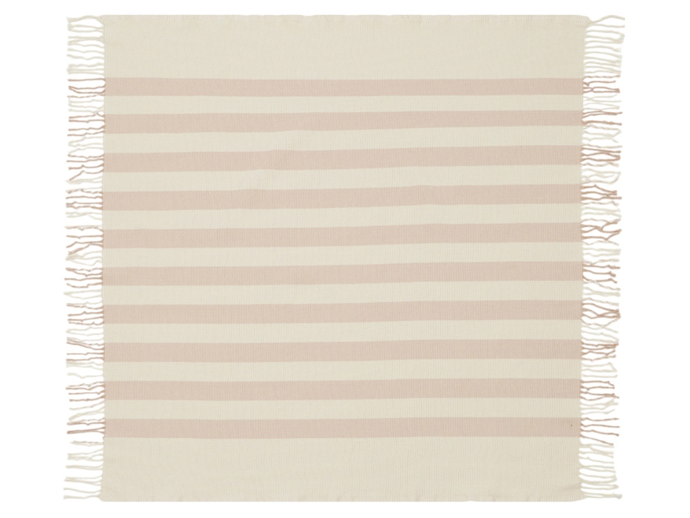 Плед Reglet, 130x150 см ( с учетом бахромы) 100% хлопок, бежевый