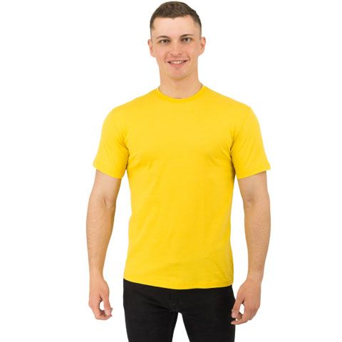 Футболка Star, мужская (желтый, XL)