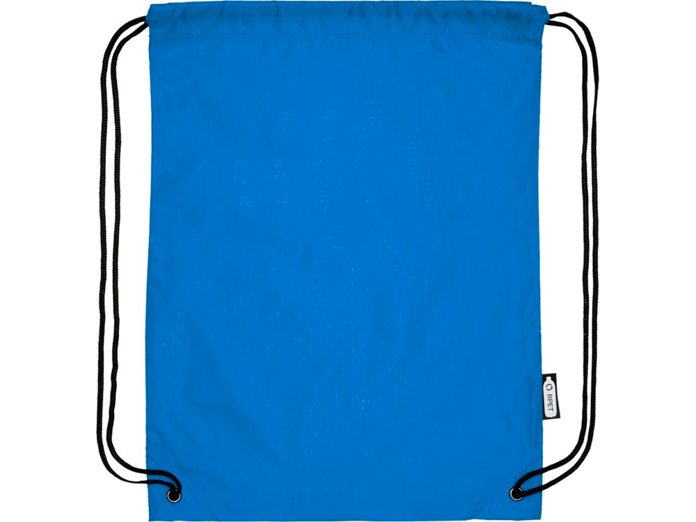 Рюкзак со шнурком Oriole из переработанного ПЭТ, process blue
