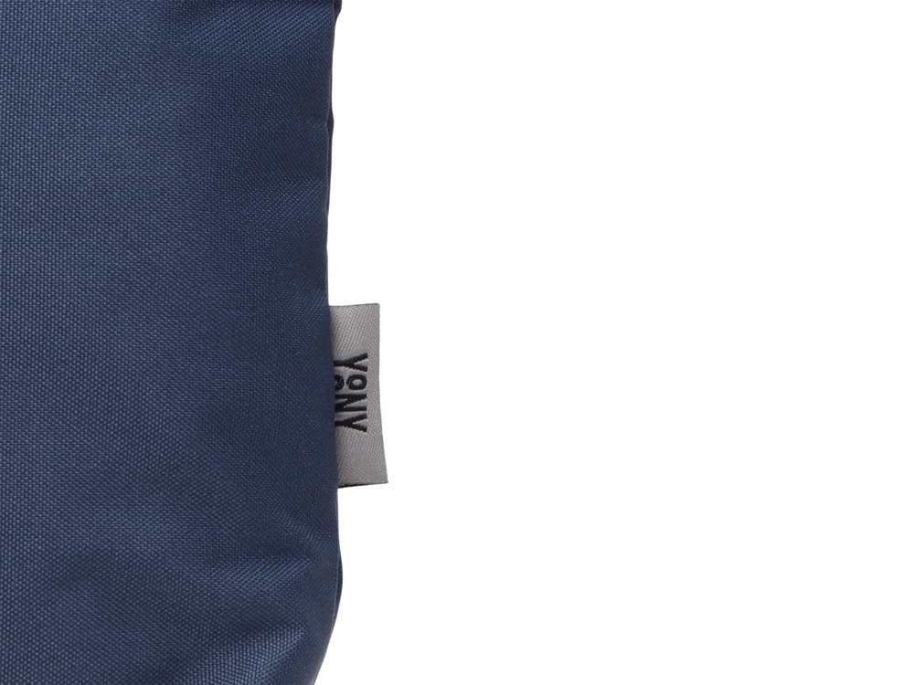 Органайзер для электроники и проводов Amalia из полиэстера 300D с подкладкой, темно-синий