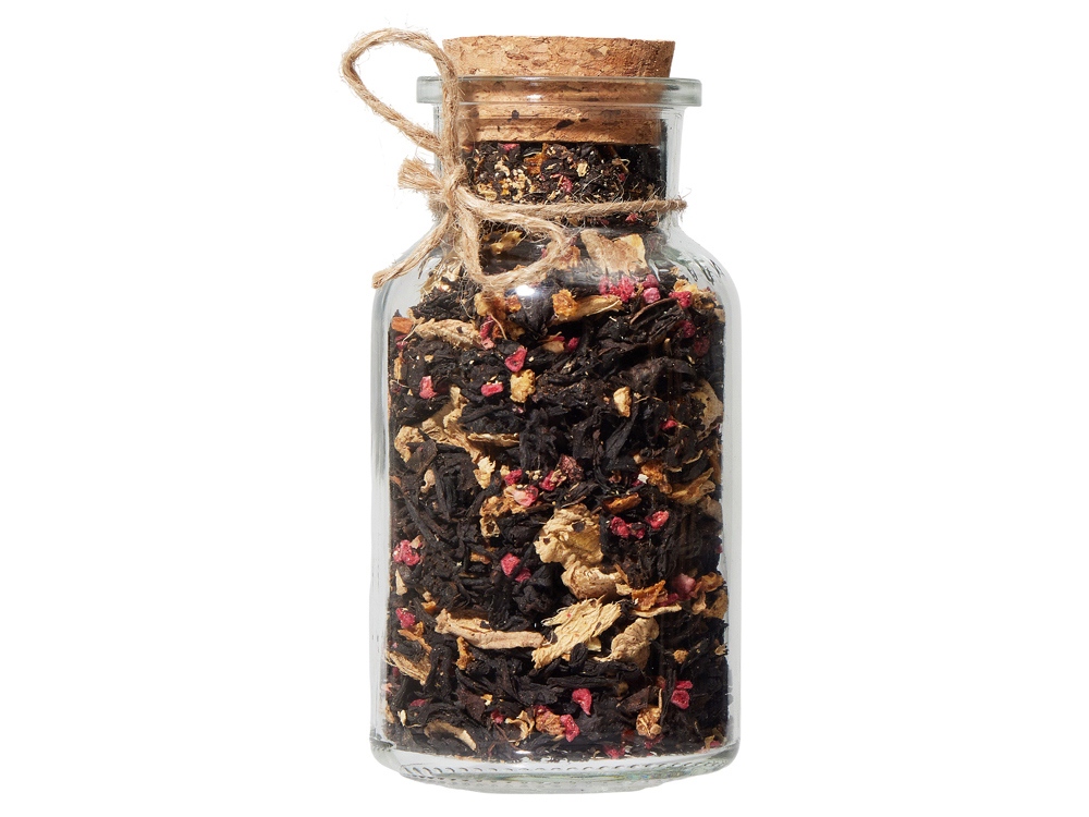 Сокочай чёрный Имбирь, Апельсин и Малина,  50 г.