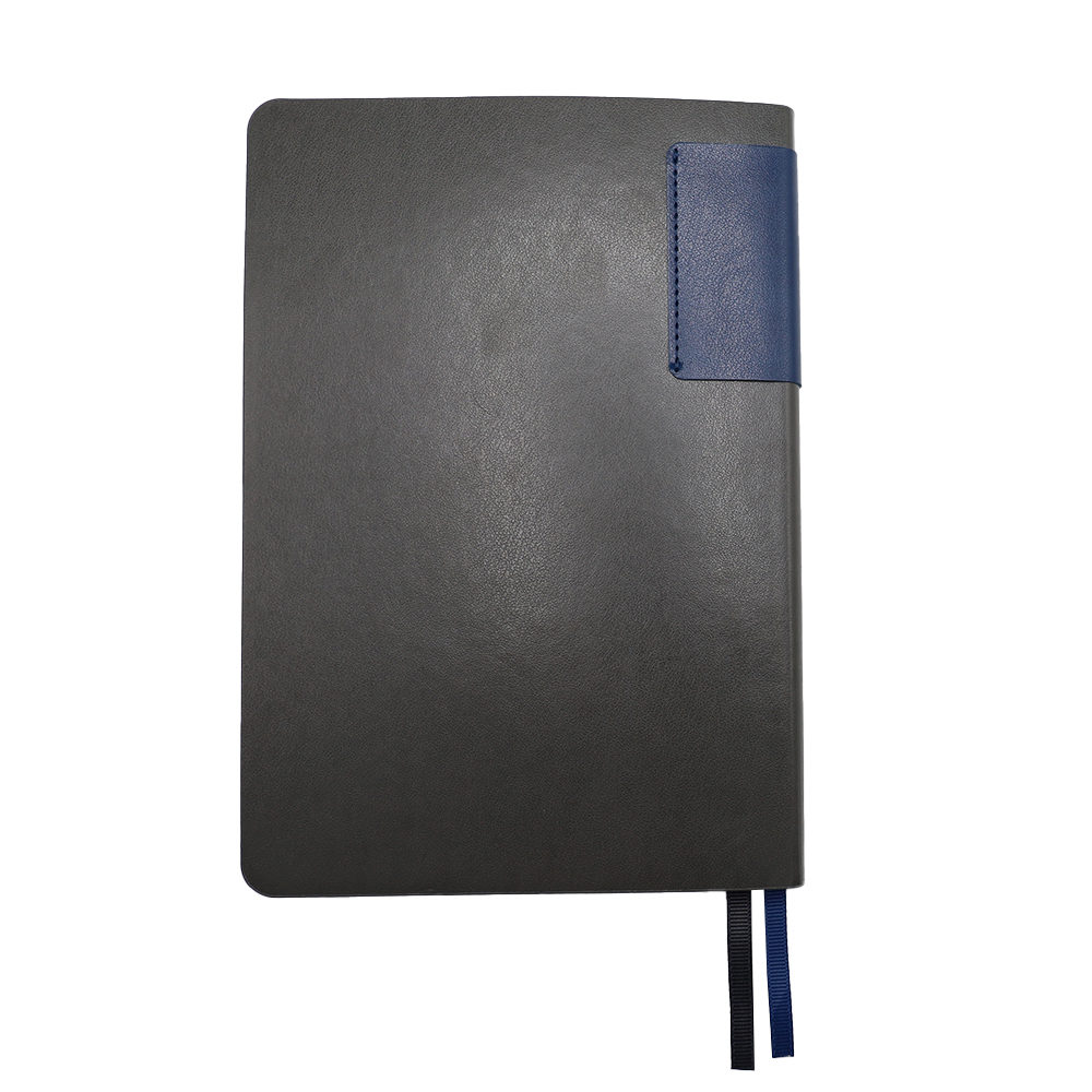 Ежедневник A5 недатированный Molfetta в мягком переплёте, серо-синий