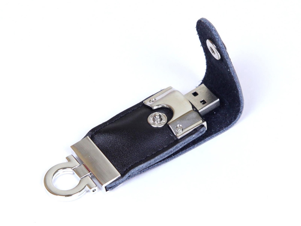 USB-флешка на 8 Гб в виде брелка, черный USB-флешка на 8 Гб в виде брелка, черный