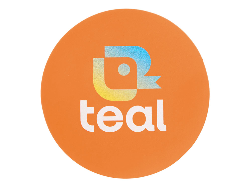 ПАТЧ КРУГ soft-touch (оранжевый ) 6,0 х 6,0 см