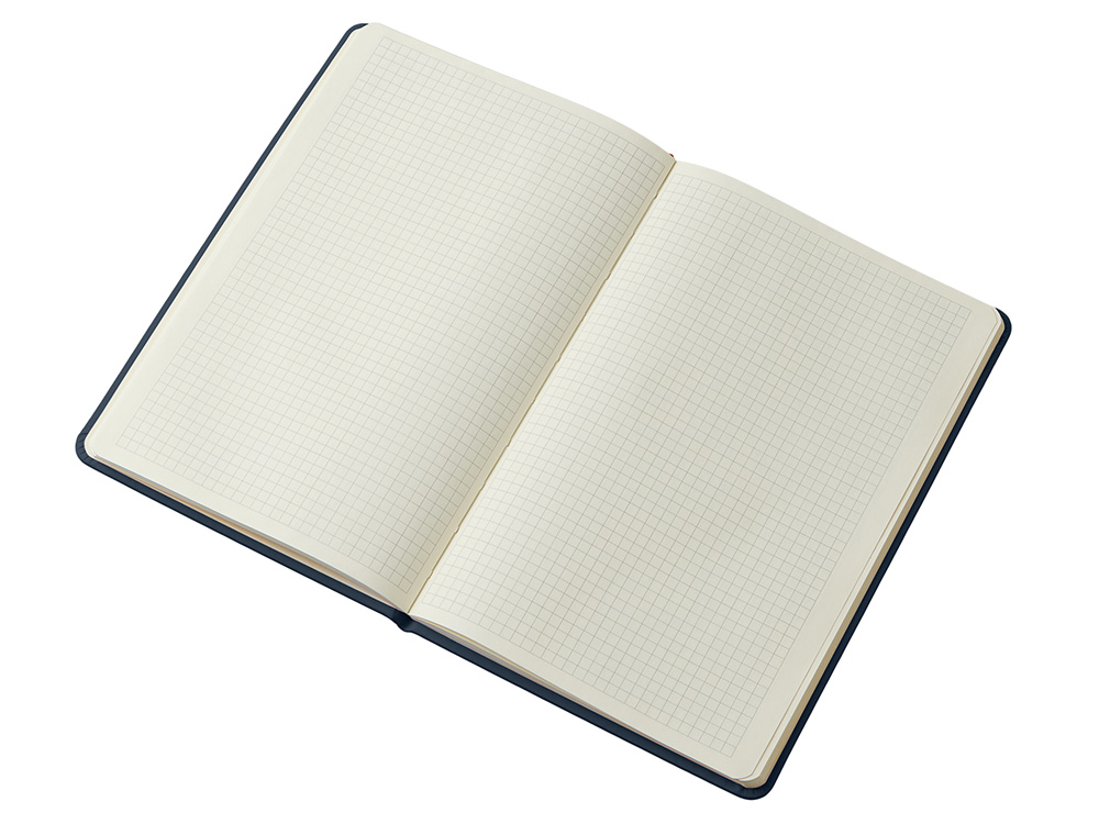 Блокнот в твердой обложке A5 Виспи в клетку, темно-синий Блокнот в твердой обложке A5 Виспи в клетку, темно-синий