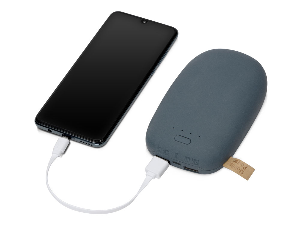 Универсальное зарядное устройство power bank в форме камня. 10400MAH. Dark gray Универсальное зарядное устройство power bank в форме камня. 10400MAH. Dark gray